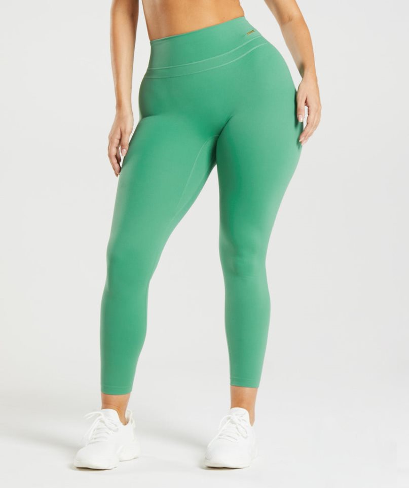 Women\'s Gymshark Whitney High Rise Leggings Green | CA DA6N18